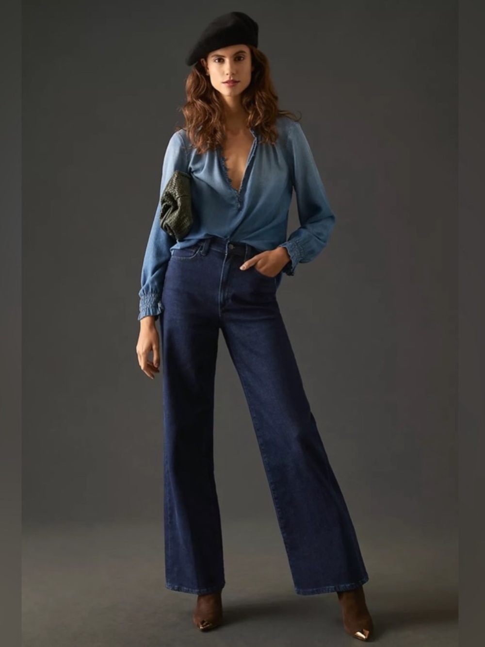 Joe's Jeans The Mia High-Rise Wide-Leg Jeans size 25 NOWT